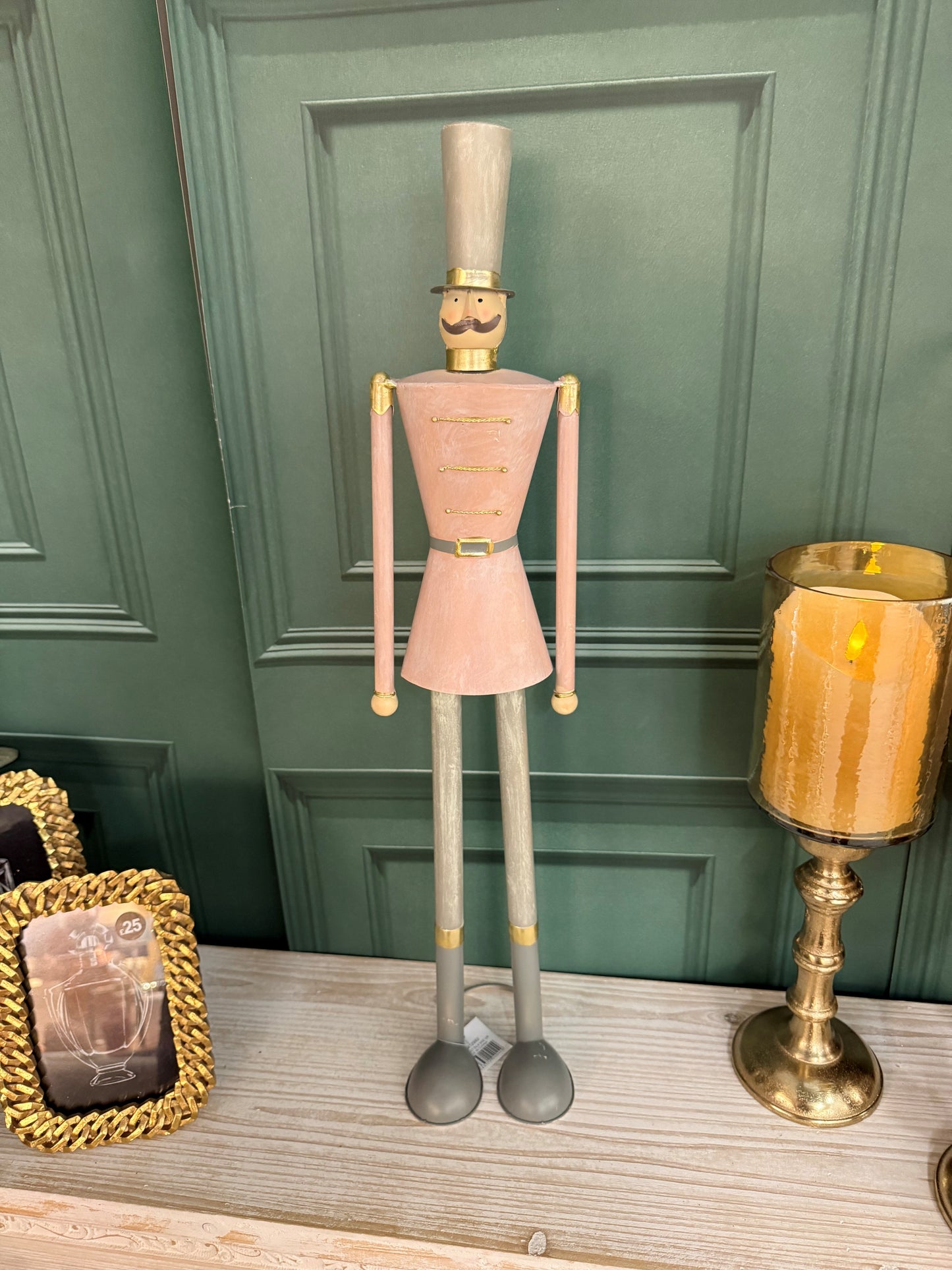 The Seasonal Gift Co. Blush and Olive Nutcracker Men