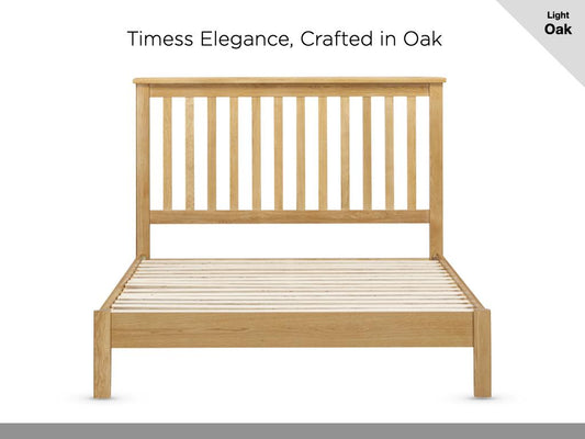 Lugano Oak Slatted Bed