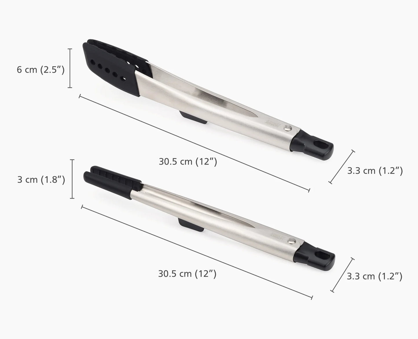 Joseph & Joseph Elevate™ Fusion 2-piece Stainless-steel Tong Set