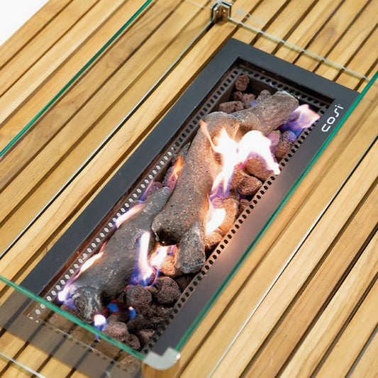 Cosibridge Teak Fire Pit Table