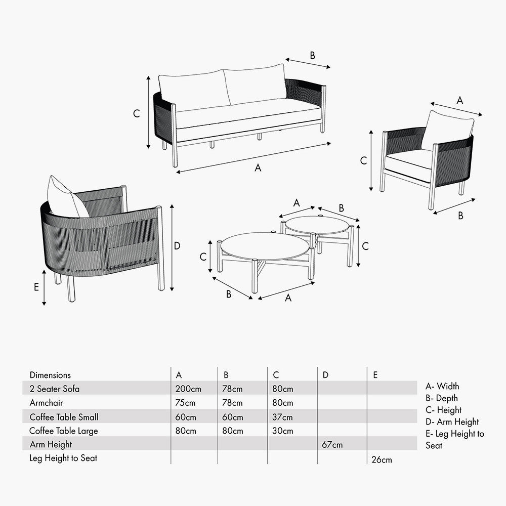 Marche Outdoor Seating Set