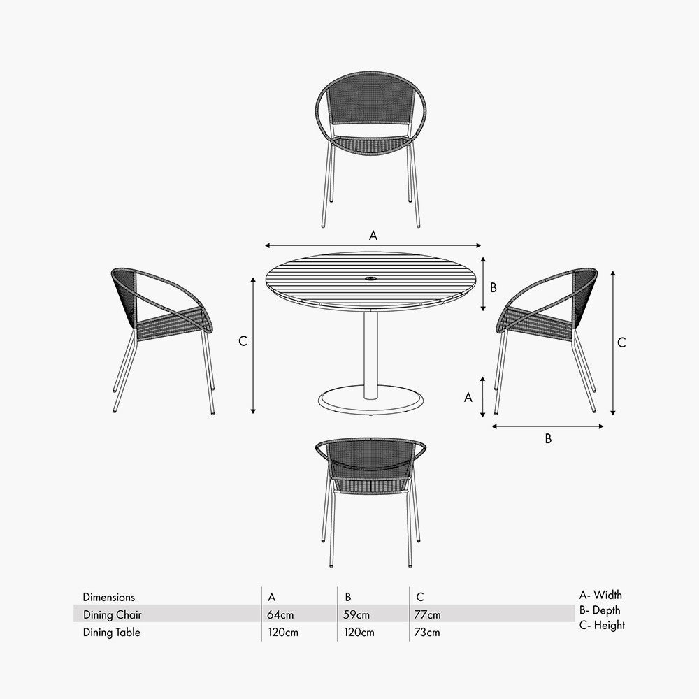 Dakota Outdoor Dining Set
