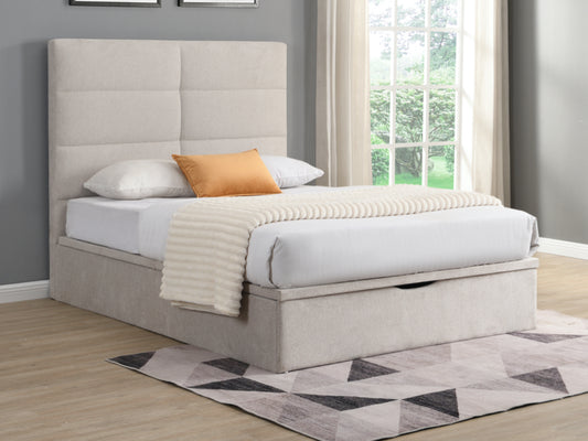 Jessica Storage Bed in Beige
