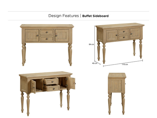 Chateau Rustic Buffet Sideboard