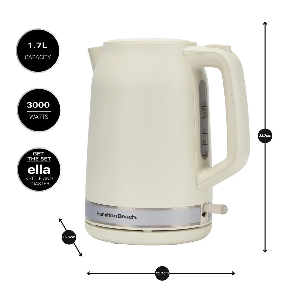 Hamilton Beach 1.7L Ella Matte Latte Kettle
