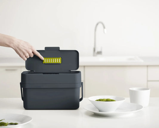 Joseph & Joseph Compo™ 4L Grey Food Waste Caddy