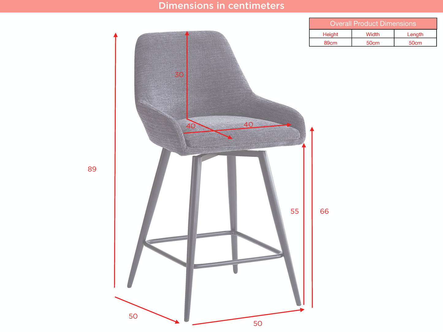 Oscar Mustard Counter Stool