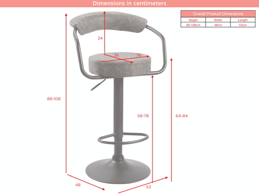 Hanna Barstool (sold in two's)