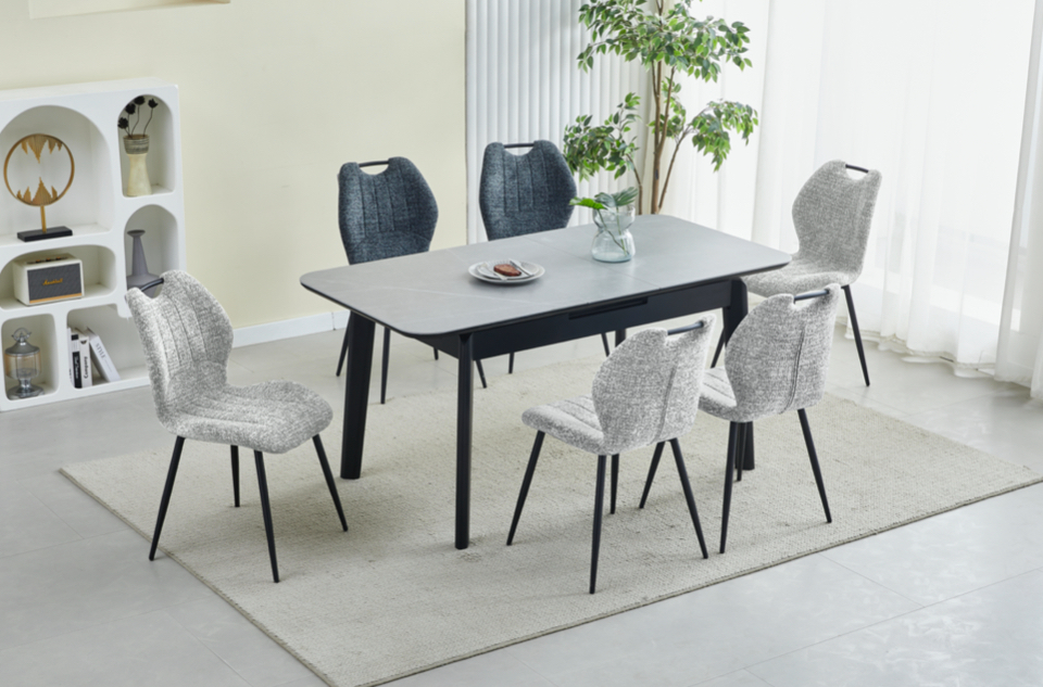 Turin Sintered Stone Extension Dining Set
