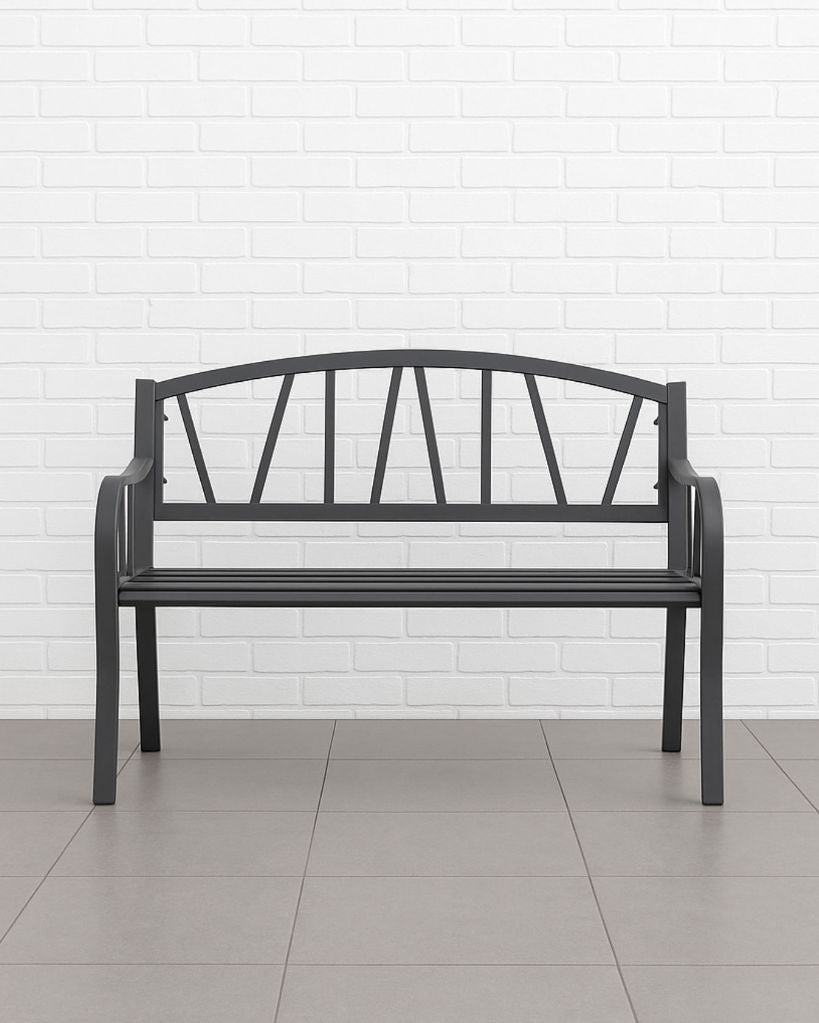 Odense Iron Metal Garden Bench