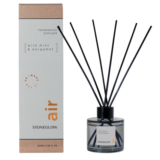 Stoneglow Wild Mint & Bergamot Scented Reed Diffuser 100ml
