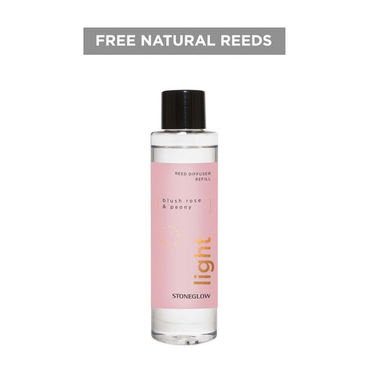 Stoneglow Blush Rose & Peony Reed Diffuser Refill 210ml