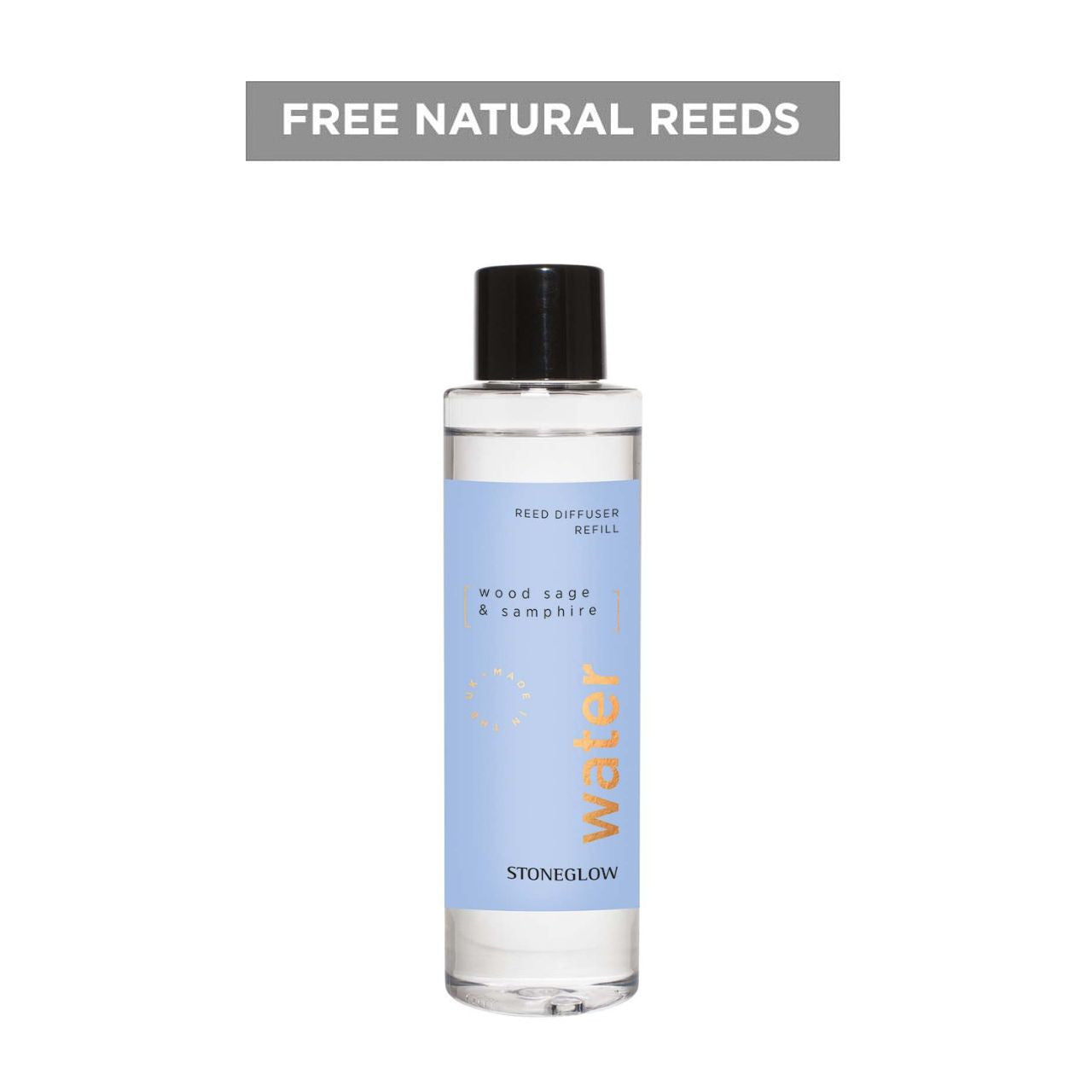 Stoneglow Wood Sage & Samphire Reed Diffuser Refill 210ml