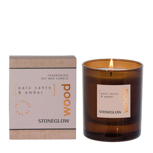Stoneglow Palo Santo & Amber Soy Wax Scented Candle