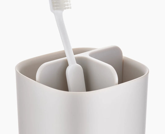 Joseph & Joseph EasyStore™ Matt Ecru Toothbrush Holder
