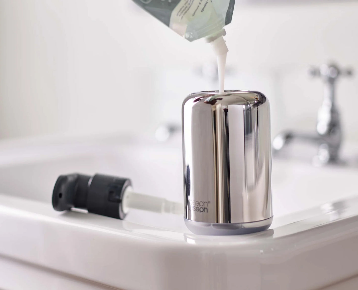 Joseph & Joseph EasyStore™ Luxe Stainless-steel Soap Pump