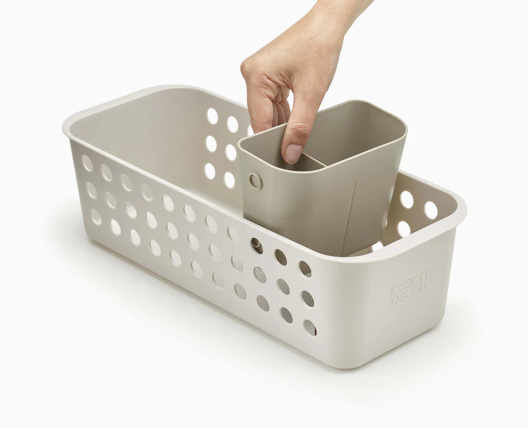 Joseph & Joseph EasyStore™ Slimline Ecru Bathroom Storage Basket