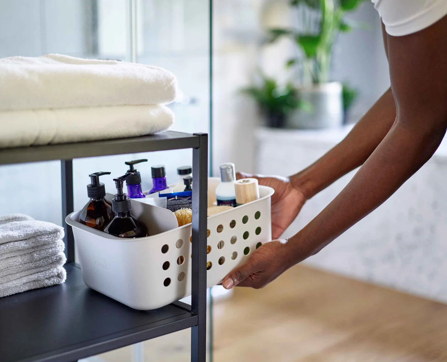 Joseph & Joseph EasyStore™ Large Ecru Bathroom Storage Basket