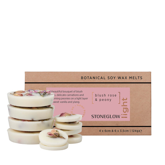 Stoneglow Blush Rose & Peony Botanical Scented Soy Wax Melts