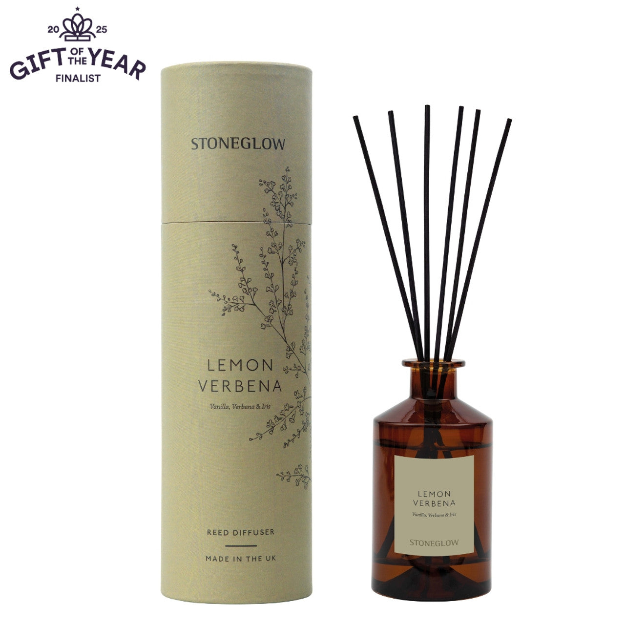 Stoneglow Vanilla, Verbena & Iris Scented Reed Diffuser 160ml