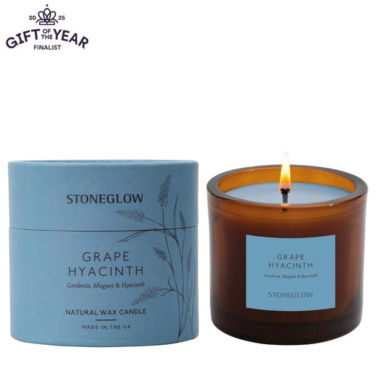 Stoneglow Gardenia, Muguet & Hyacinth Scented Natural Wax Candle