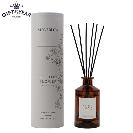 Stoneglow Rose, Jasmine & Lily Scented Reed Diffuser 160ml