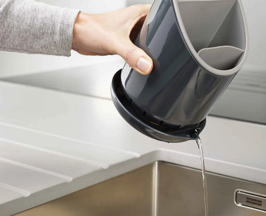 Joseph & Joseph Dock™ Grey Cutlery Drainer
