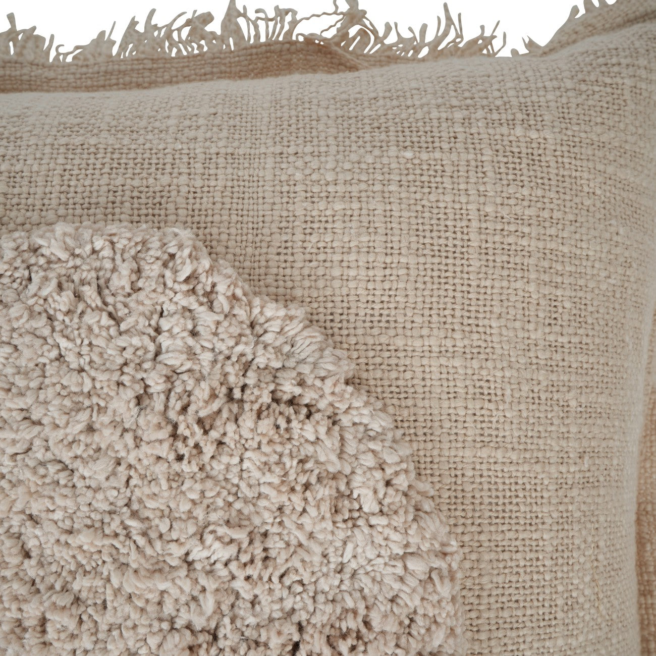 Libra Centric Cushion Circle in Beige