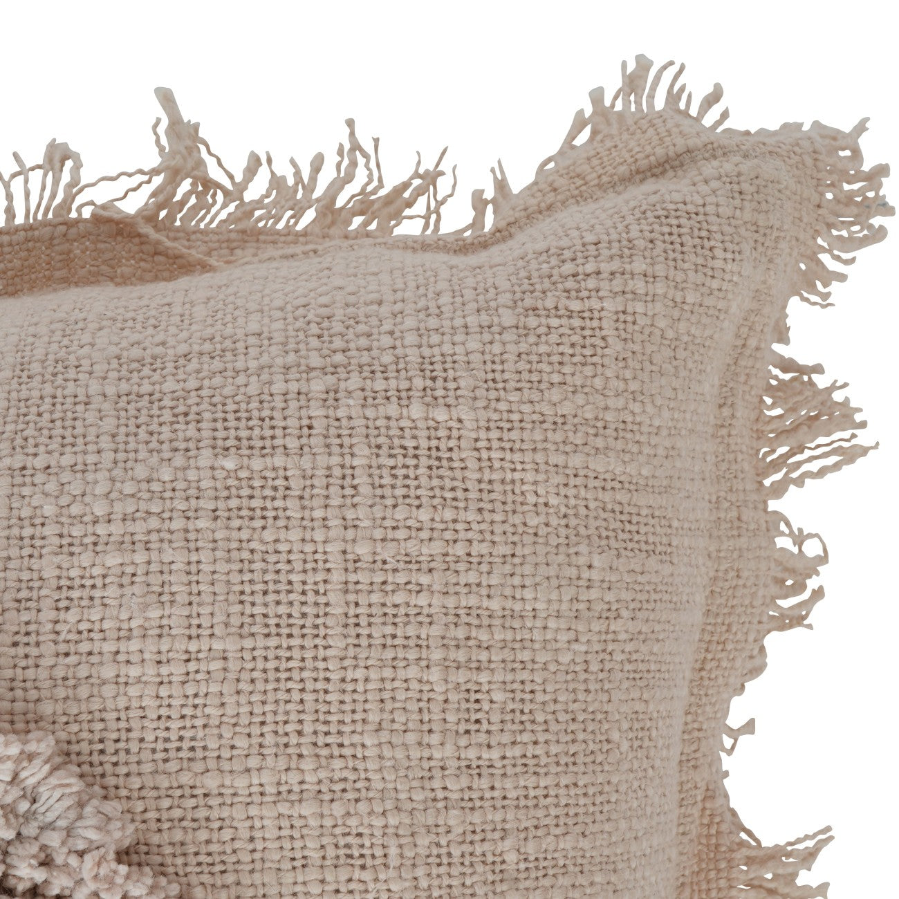 Libra Centric Cushion Circle in Beige