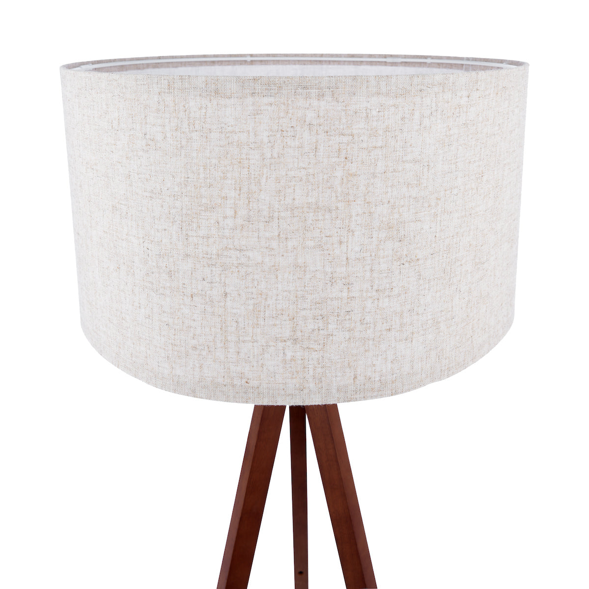 Dar Armitage Tripod Floor Lamp Dark Wood With Shade