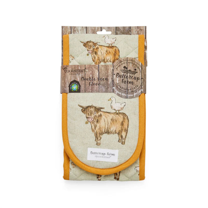 Cooksmart Buttercup Farm Double Oven Glove