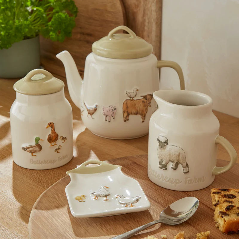 Cooksmart Buttercup Farm Ceramic Tea Pot
