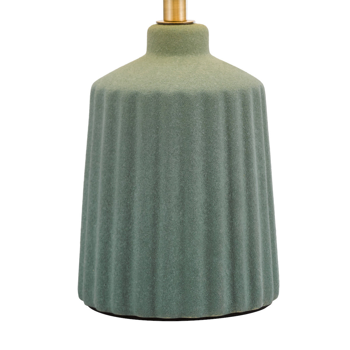 Dar Chloris Small Table Lamp Green With Shade