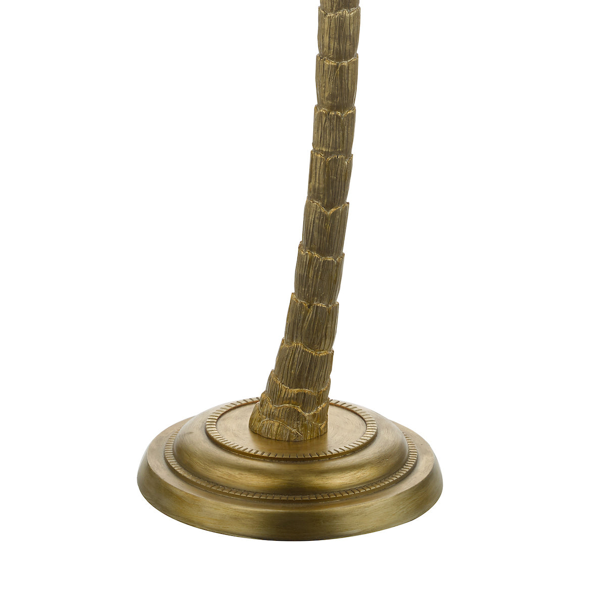 Dar Coco Floor Lamp Antique Gold With Shade