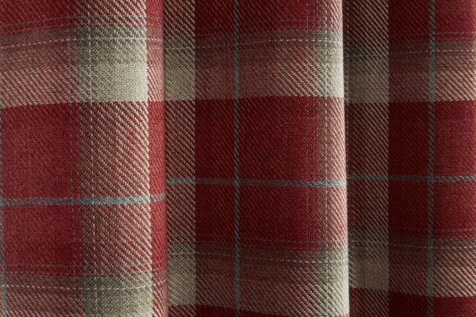 Style Carnoustie Red Ready Made Curtains