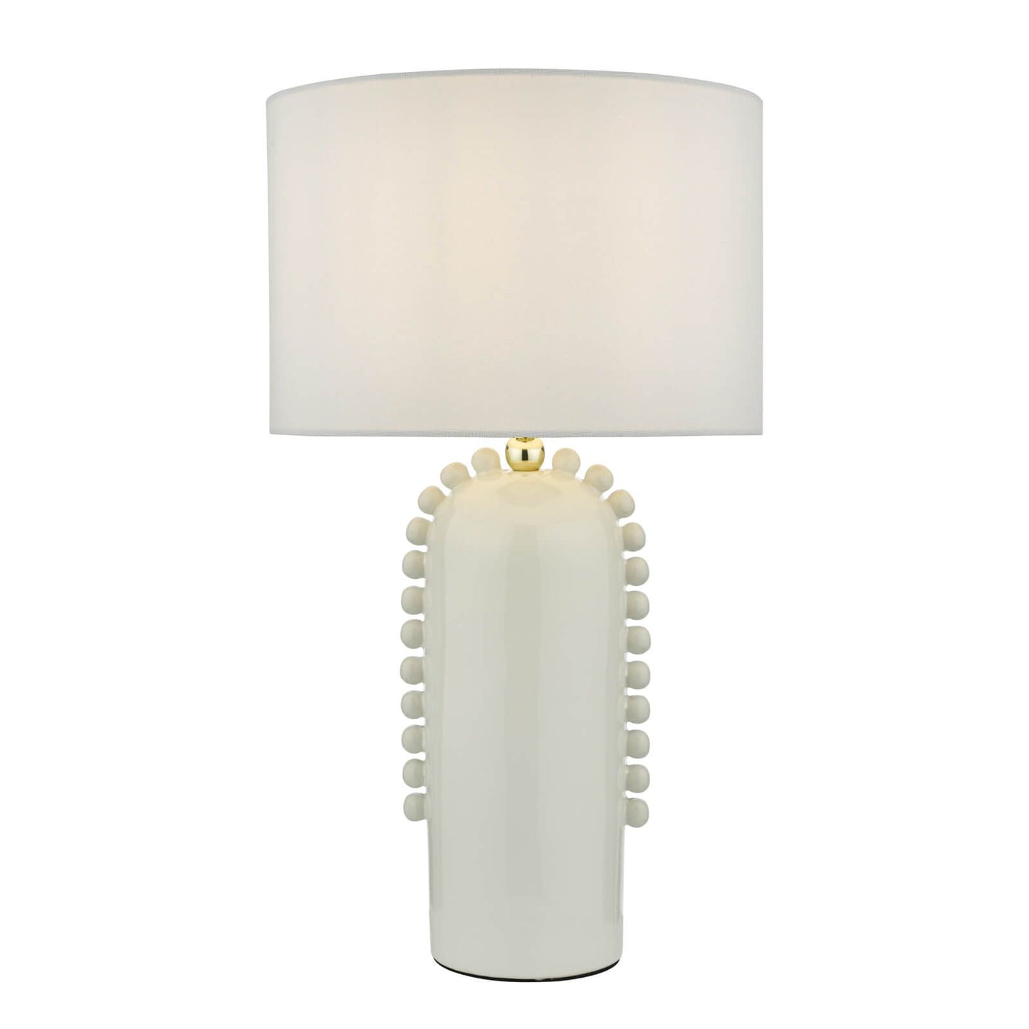 Dar Dolce Table Lamp White Ceramic With Shade