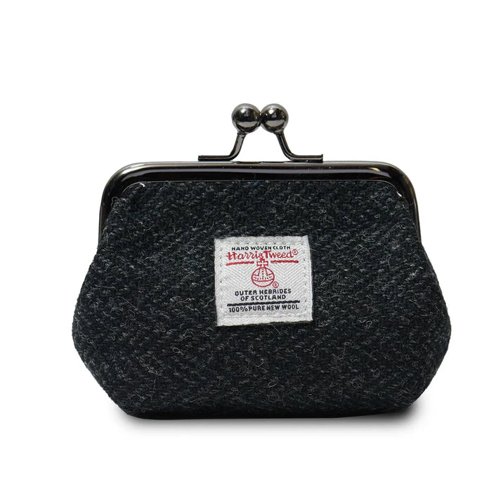Islander Black Herringbone Coin Purse