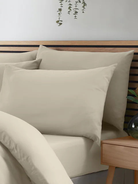Catherine Lansfield 4 Pack So Soft Non-Iron Pillowcases in Natural