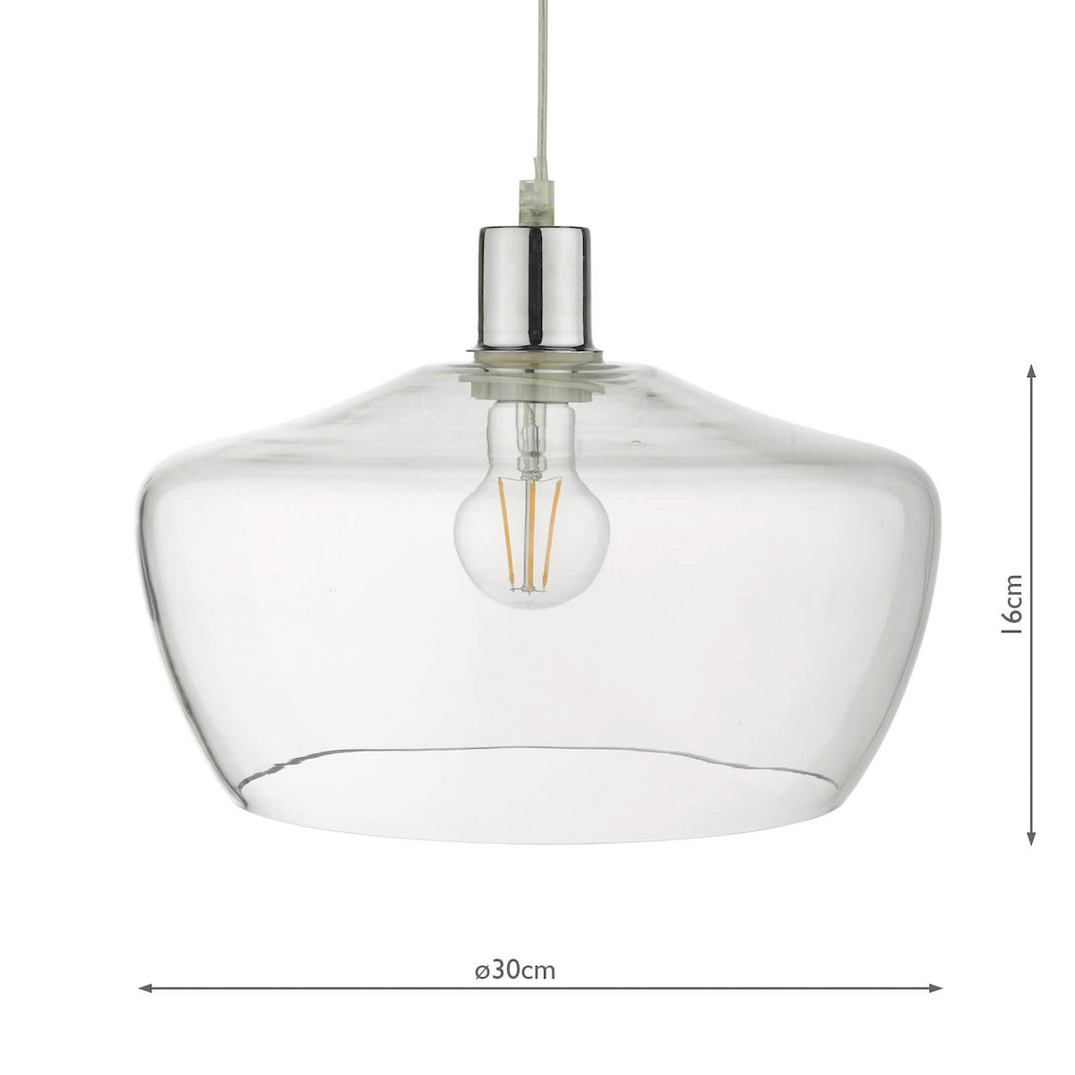 Dar Fidella Easy Fit Clear Glass