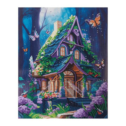 Craft Buddy “Fantasy House” Crystal Art Canvas Kit 35x45