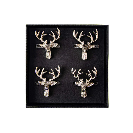 Selbrae House Stag Napkin Rings (Set of 4)