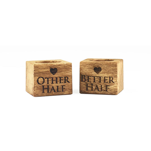 Selbrae House Better & Other Oak Egg Cups (Set of 2)