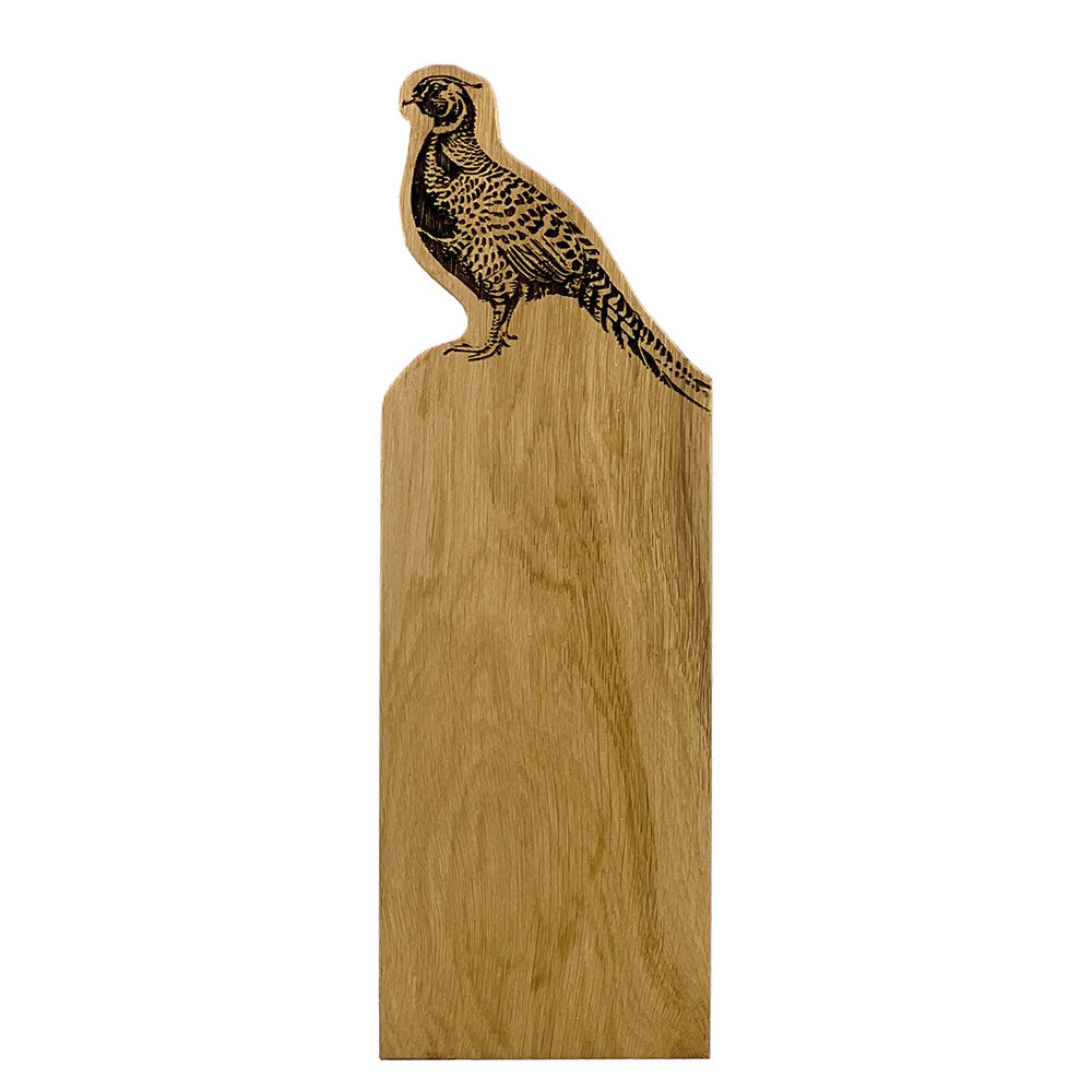Selbrae House Pheasant Framed Oak Serving Board (Medium)