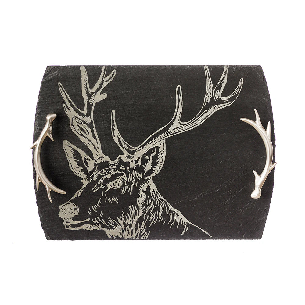 Selbrae House Stag Slate Serving Tray (Medium)