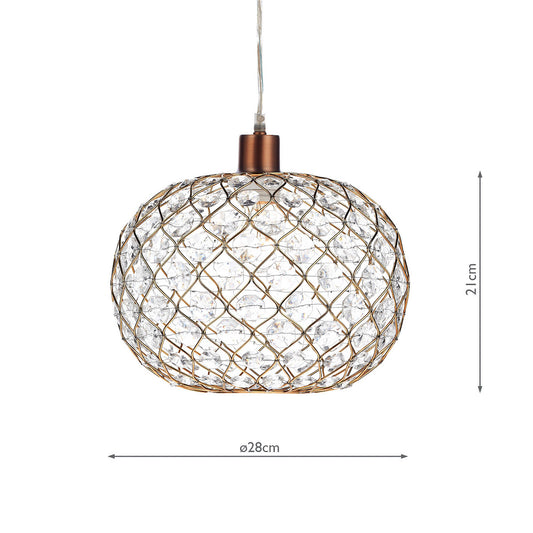 Dar Juanita Easy Fit Pendant Gold Acrylic
