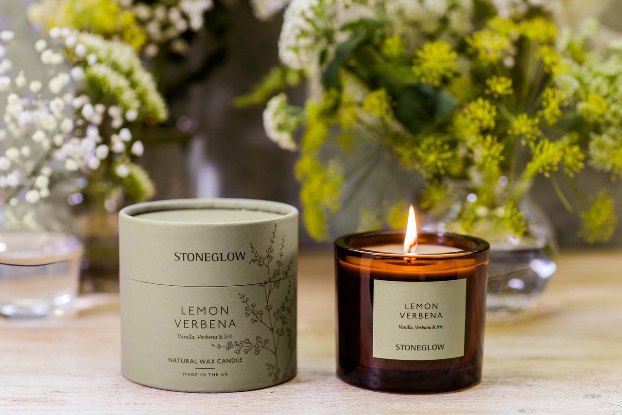 Stoneglow Vanilla, Verbena & Iris Scented Natural Wax Candle