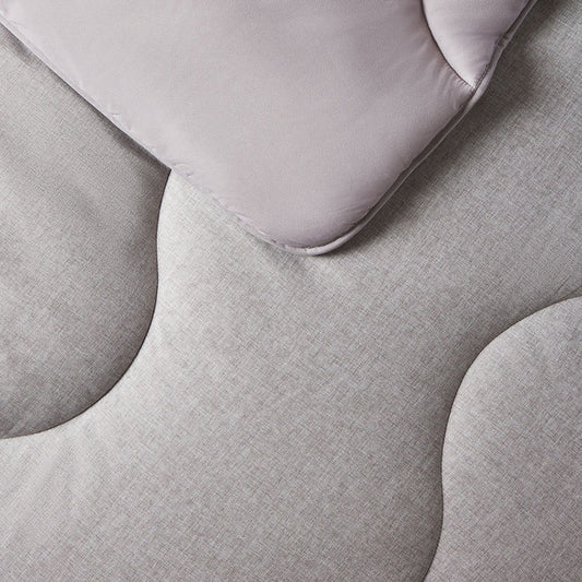 Night Lark® Stone Grey Soft Weave Coverless Duvet Set 10.5tog