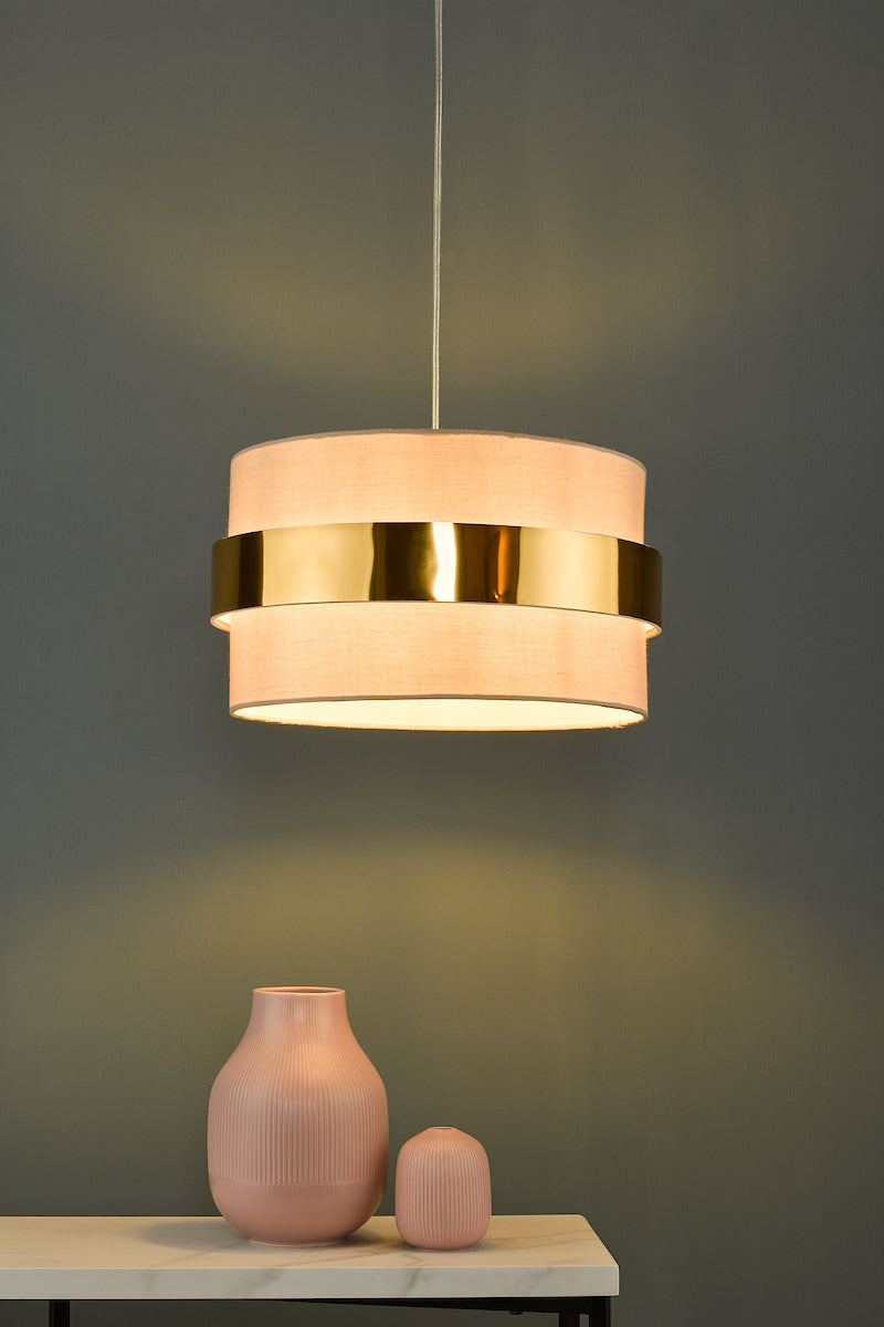 Dar Oki Easy Fit Shade Taupe With Gold Band