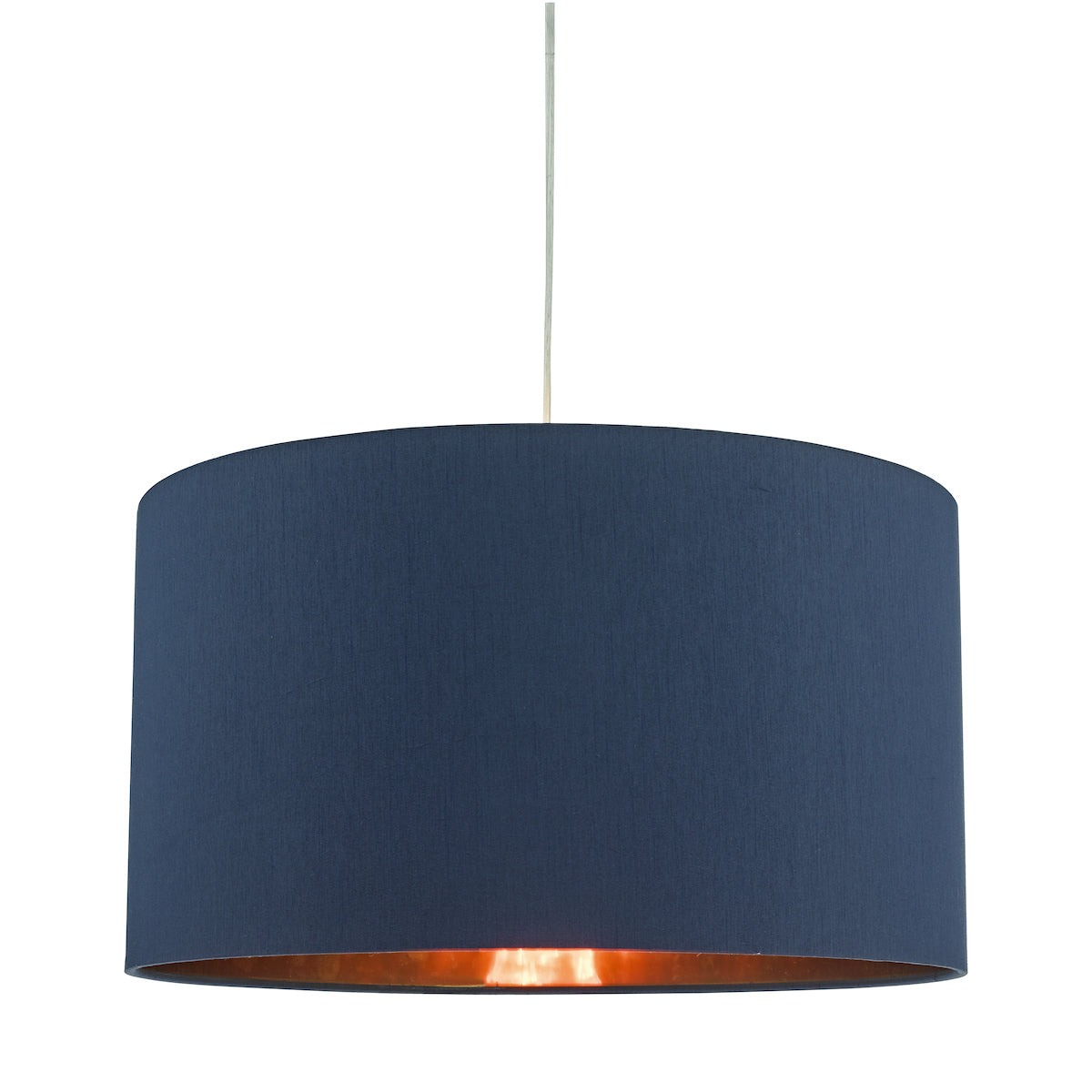 Dar Timon Navy Blue Faux Silk Easy Fit Shade 40cm