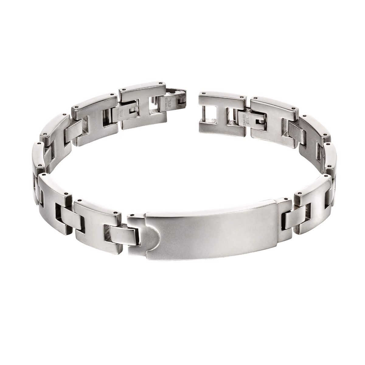 Fred Bennett Stainless Steel ID Bar Bracelet